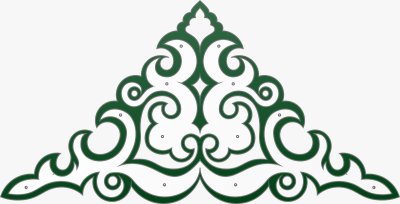 Татарский национальный орнамент вектор