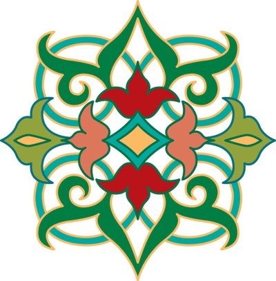 Национальный узор Татаров вектор