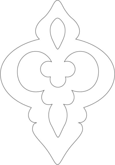 Татарский орнамент трафарет