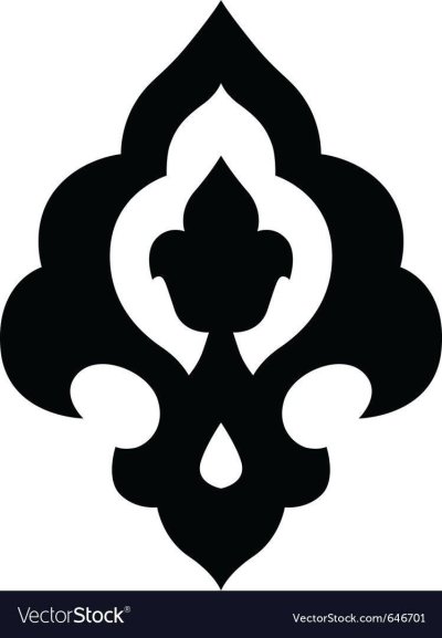 Татарский узор орнамент тюльпан