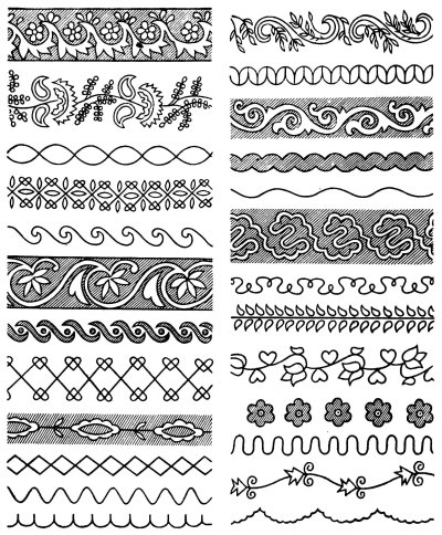 Татарский орнамент ленточный