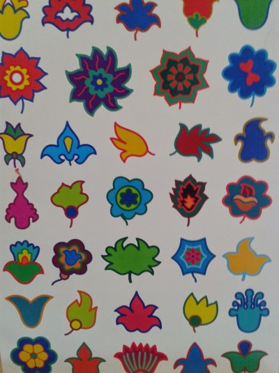 Татарский национальный узор орнамент тюльпан