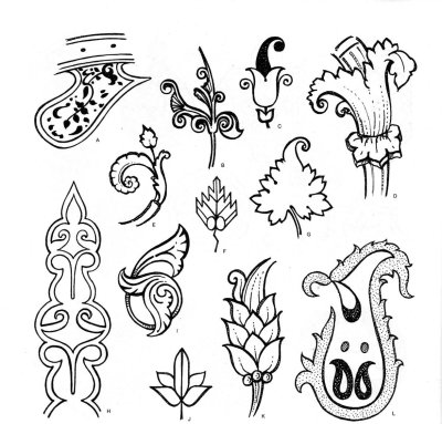 Эскиз растительного орнамента