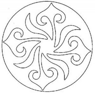 Татарский орнамент тюбетейка раскраска