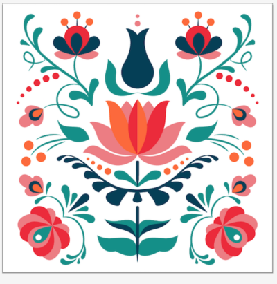 Тюльпан ЛАЛЭ татарский орнамент