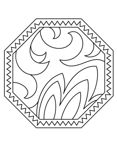 Татарский орнамент раскраска