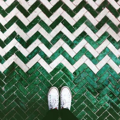 Плитка Chevron Green