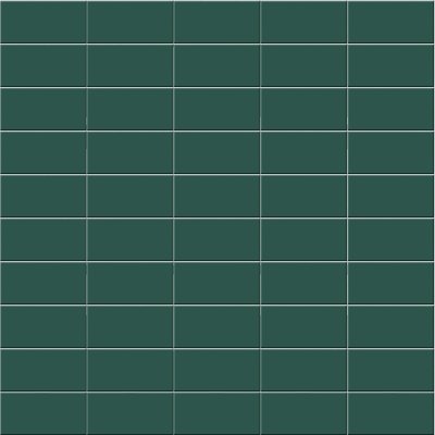 Плитка прямоугольная зеленая