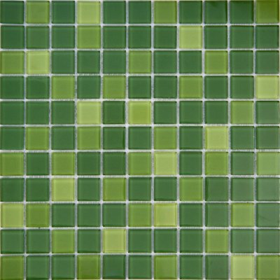 Мозаичная плитка зеленая