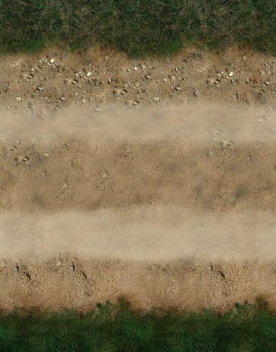 Песчаная дорога вид сверху