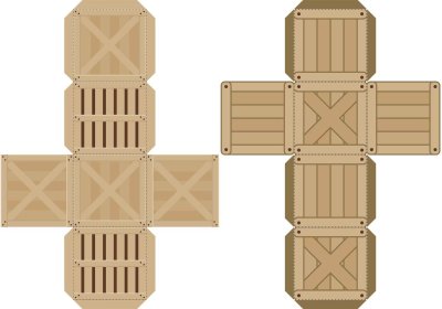 Развертка картонной коробки