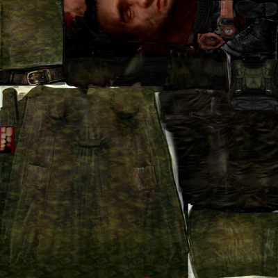 Сталкер комбинезон Заря развёртка