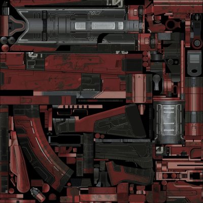 UV развертка ak47