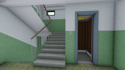 Подъезд пятиэтажки