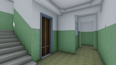 Девятиэтажный дом подъезд