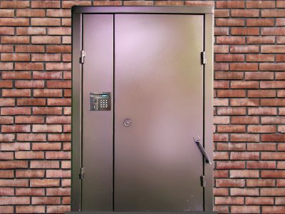 Подъездные двери со стеклом PDM-015