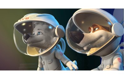 Белка и стрелка в космосе мультфильм