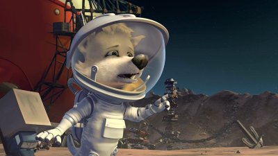 Белка и стрелка в космосе мультфильм