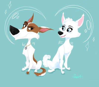 Белка и стрелка r34