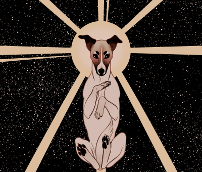 Белка и стрелка в искусстве