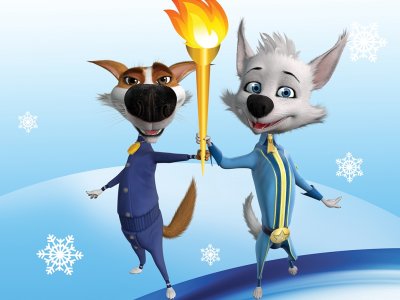 Мультфильм белка и стрелка спортивная команда