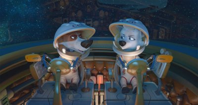 Белка и стрелка лунные приключения мультфильм