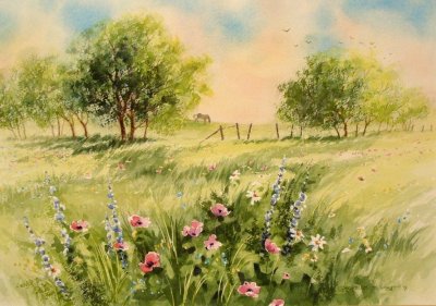 Лето живопись