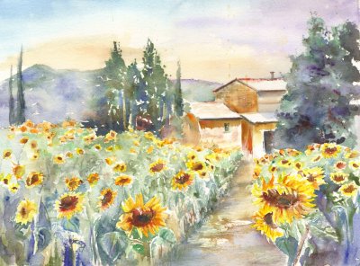 Левитан Подсолнухи