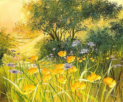 Цветы луговые художника Mary Dipnall