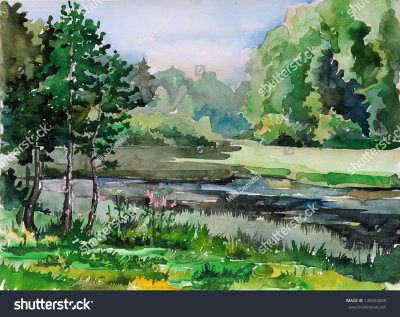 Картины природы акварелью