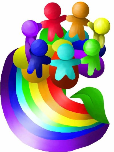 Разноцветные человечки