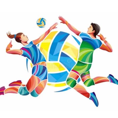 Волейболист вектор