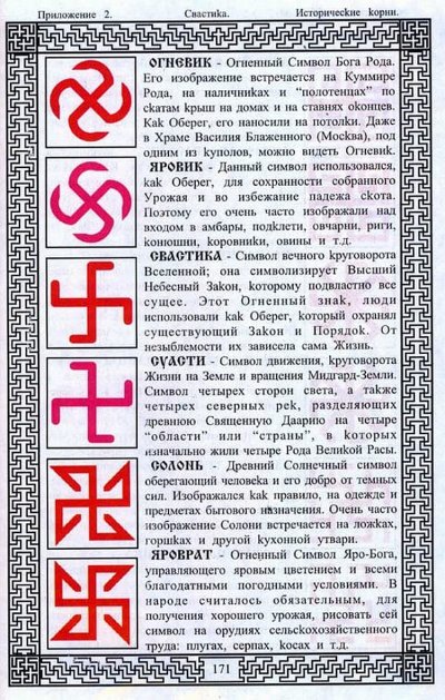 Свастические символы древних славян