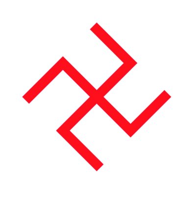 Славянский символ Коловрат четырехлучевой