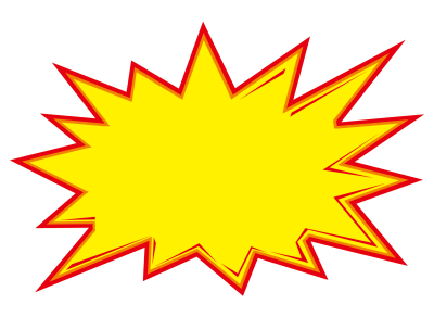 Ценник в виде звезды