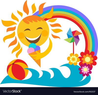 Эмблема для летнего лагеря солнце