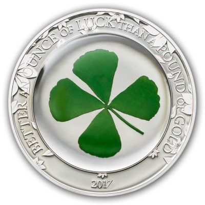 Монета с четырехлистным клевером