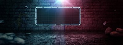 Кирпичная стена с подсветкой фон