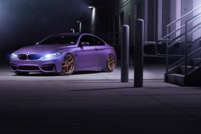BMW m4 Purple