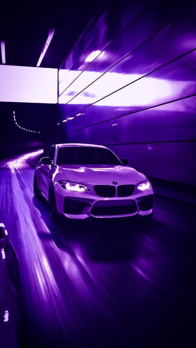 Обои на телефон БМВ фиолетовая