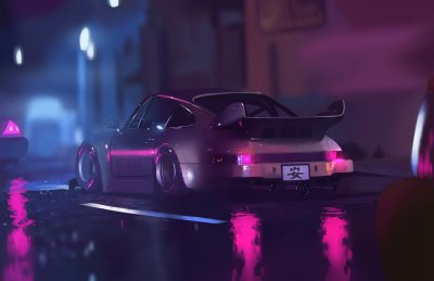 Carrera 911 JDM неон