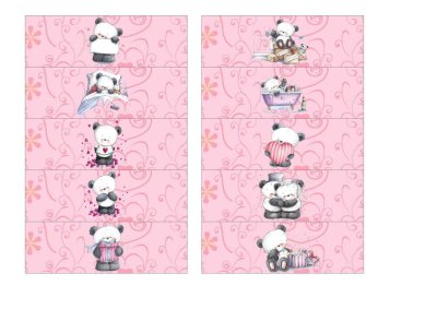 Обертка на конфеты Птичье молоко