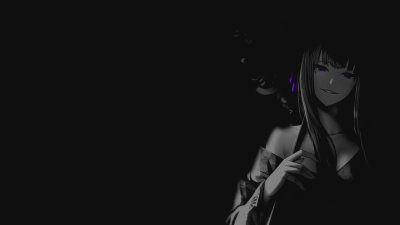 Аниме девушки на темном фоне