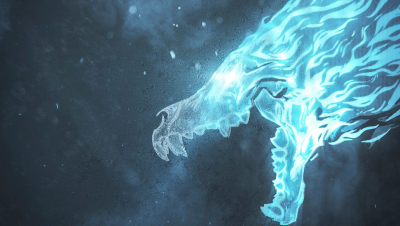 Синий огонь арт