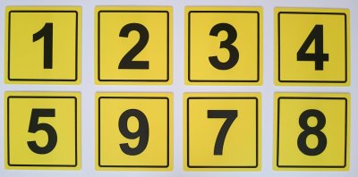 Табличка с номером этажа