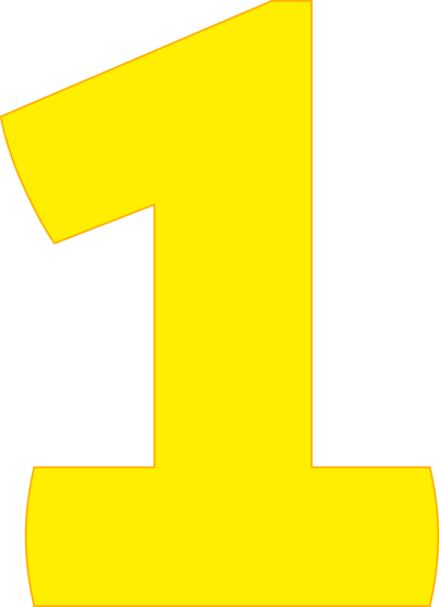 Цифра 1 для детей