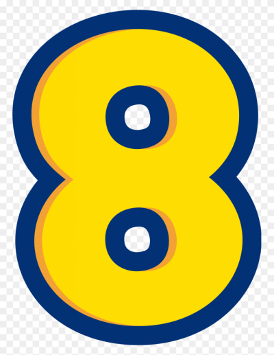 Цифры в стиле миньонов