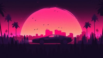 Хотлайн Майами пальмы