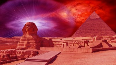 Сфинкс пирамида в Египте