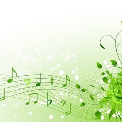 Красивый фон с нотами